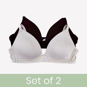 Maidenform ~ set of 2 Training Bras ~ one black and one Nude ~ size 32A